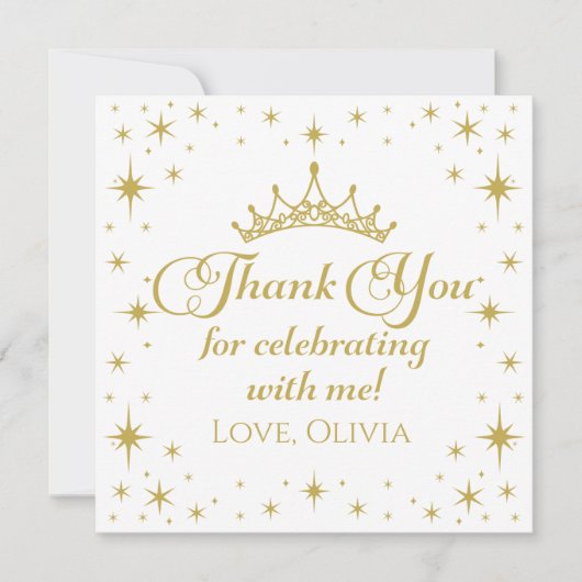 Royal Princess Vielen Dank Einladung (Vorderseite)