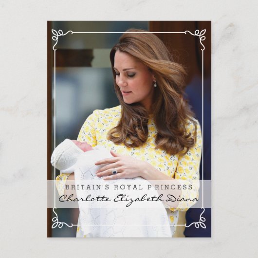 Royal Princess - William & Kate Postkarte (Vorderseite)