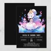 Royal Printable Princess Birthday Einladung (Vorne/Hinten)