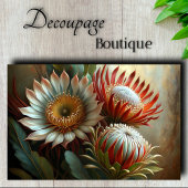 Royal Protea Dreams Decoupage Seidenpapier