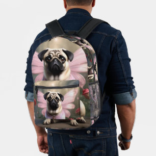 Royal Pug: Die Prinzessin-Feenkönigin der verzaube Bedruckter Rucksack