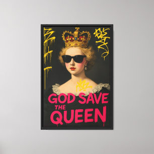 Royal Punk Graffiti Leinwand Printing