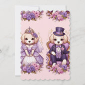 Royal Puppy Birthday Einladung (Vorderseite)