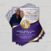 Royal Purple & Gold Church Anniversary Flyer
