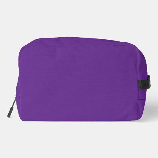 Royal Purple Monogram Dopp Kit With Custom Name Waschbeutel (Rückseite)