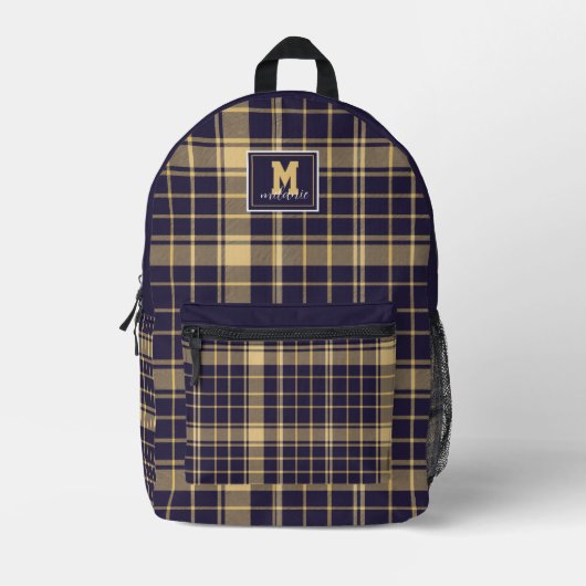 Royal Purple  Soft Gold Neutral White Washington  Bedruckter Rucksack (Vorderseite)