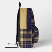 Royal Purple  Soft Gold Neutral White Washington  Bedruckter Rucksack (Links)