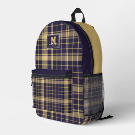 Royal Purple  Soft Gold Neutral White Washington  Bedruckter Rucksack