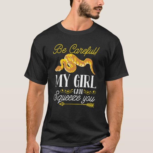 Royal Python Banana Ball Python Herpetologin T-Shirt (Vorderseite)