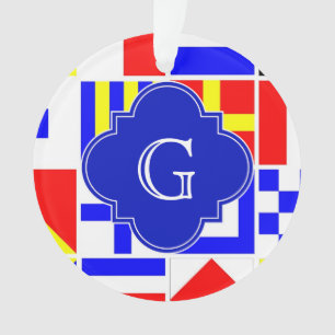 Royal Quatrefoil Monogramm Ornament