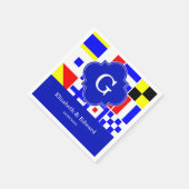 Royal Quatrefoil Monogramm Serviette (Ecke)