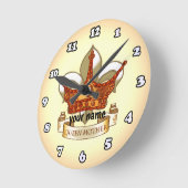 Royal Queen Mother Runde Wanduhr (Winkel)