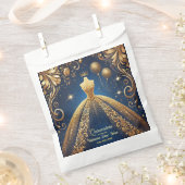 Royal Quinceañera Gold und das Theme der Marine Geschenktütchen (Ausgeschnitten)