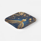 Royal Quinceañera Gold und das Theme der Marine Pappteller (Gewinkelt)