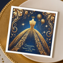 Royal Quinceañera Gold und das Theme der Marine