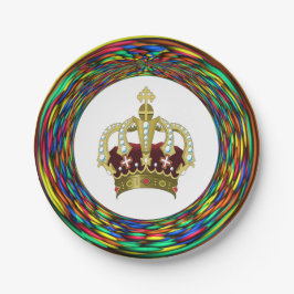 Royal Rainbow Colored Plate Pappteller
