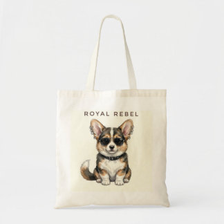 Royal Rebel Corgi - Cooler Hund mit Sonnenbrille Tragetasche