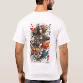 Royal Rebellion – Samurai Card Warriors Art Print  T-Shirt (Rückseite)