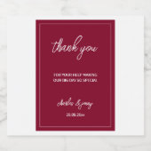 Royal Red and Blue Wedding Theme Bierflaschenetikett (Einzelnes Label)