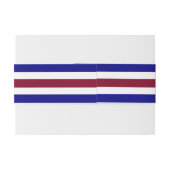 Royal Red and Blue Wedding Theme Einladungsbanderole (Rückseitenbeispiel)