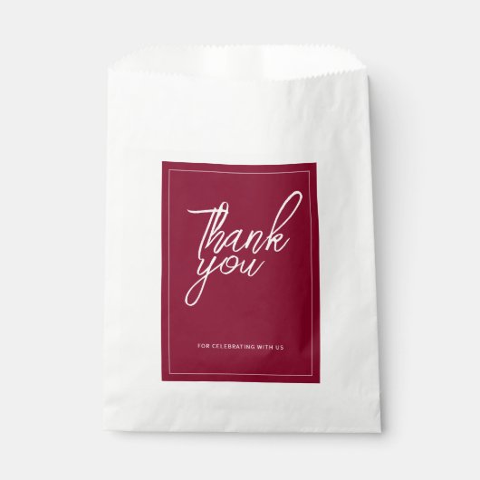 Royal Red and Blue Wedding Theme Geschenktütchen (Vorderseite)