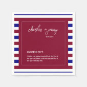 Royal Red and Blue Wedding Theme Serviette (Vorderseite)