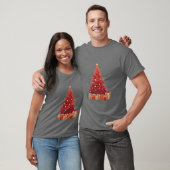 Royal Red Festive Glow: Premium Christmas Tree T-Shirt (Unisex)