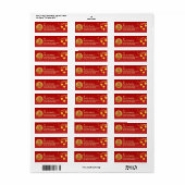 Royal Red Gold Chinese Zodiac Lunar Neujahr 2024 (Vorne)