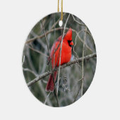 Royal Red Kardinal Keramik Ornament (Rechts)