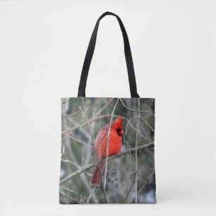 Royal Red Kardinal Printed Tote Bag Tasche