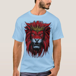 Royal Red Lion T - Shirt - König des Dschungelartw