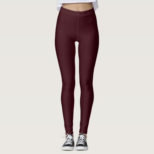 Royal Red Wine Leggings (Vorderseite)