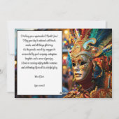 💚 💜 💛 Royal Regalia: Mardi Gras Extravaganza Feiertagskarte (Rückseite)