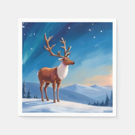Royal Reindeer | Happy Holidays Frohe Weihnachten Serviette
