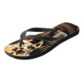 **"Royal Roar: The Golden Pharaoh Lion"*** Badesandalen (Schrägansicht)
