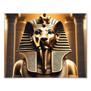 **"Royal Roar: The Golden Pharaoh Lion"*** Fotodruck