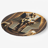 **"Royal Roar: The Golden Pharaoh Lion"*** Pappteller (Schrägansicht)