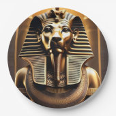 **"Royal Roar: The Golden Pharaoh Lion"*** Pappteller (Vorderseite)