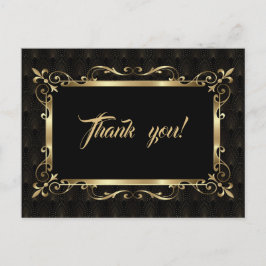 Royal Roaring 20s Gold Art Deco Hochzeit Vielen Da Postkarte