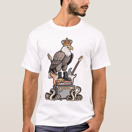Royal Rock Eagle - Wüste King Graphic T-Shirt (Vorderseite)