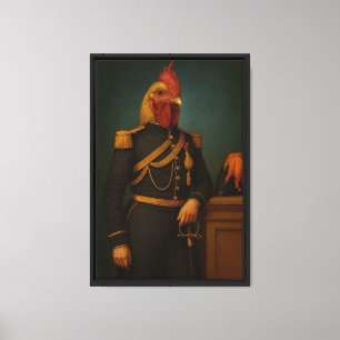 Royal Rooster Gerahmt Art Leinwanddruck