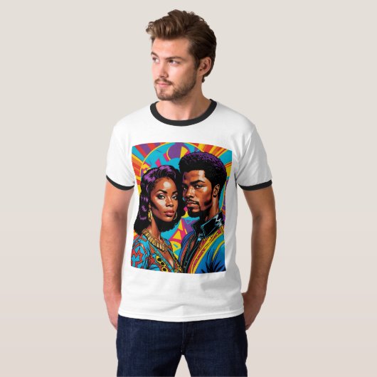 Royal Roots Vibrant Afro Liebe T - Shirt (Vorne ganz)