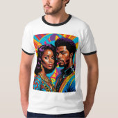 Royal Roots Vibrant Afro Liebe T - Shirt (Vorderseite)