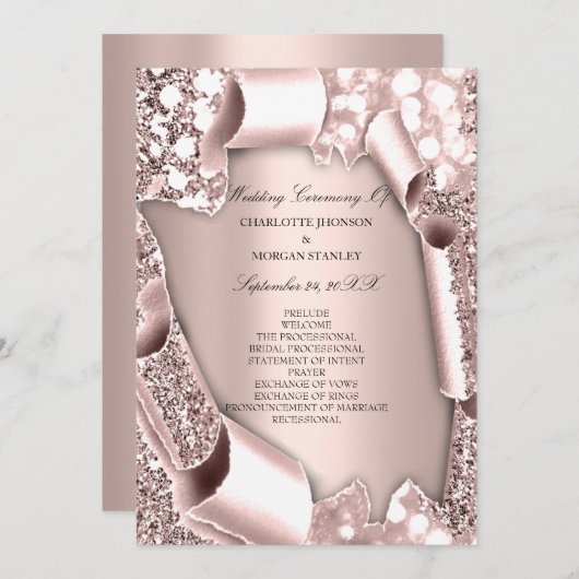 Royal Rose Blush Frame 3D-Programm - Formell Programm (Vorne/Hinten)