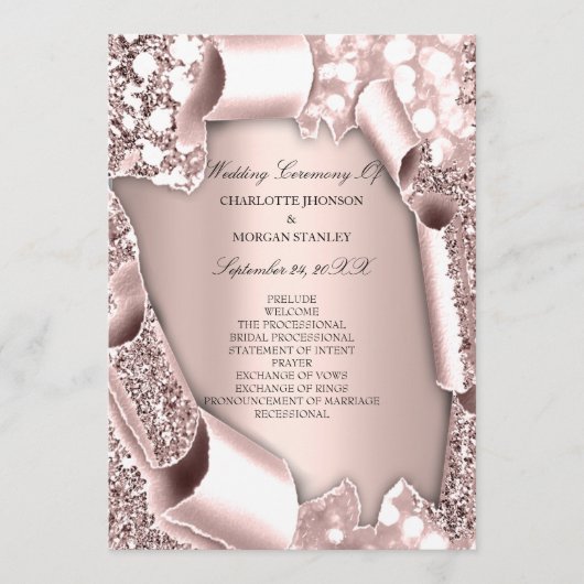 Royal Rose Blush Rahmen 3D Programm Formal (Vorderseite)