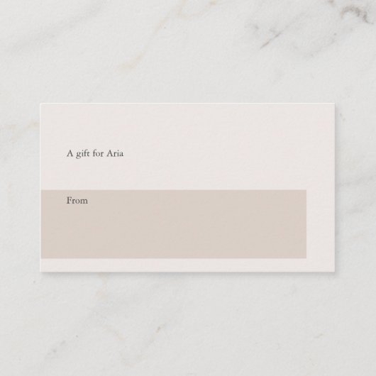 Royal Rose Display Shower Gedicht No Wrap Geschenk Begleitkarte (Rückseite)