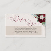 Royal Rose Display Shower Gedicht No Wrap Geschenk Begleitkarte (Vorderseite)