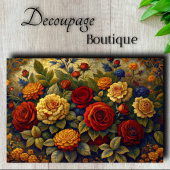 Royal Rose Garden Decoupage Seidenpapier