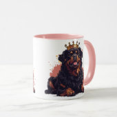 Royal Rottweiler Dog Queen Crown Tasse (VorderseiteRechts)