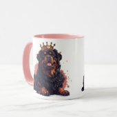 Royal Rottweiler Dog Queen Crown Tasse (Vorderseite Links)